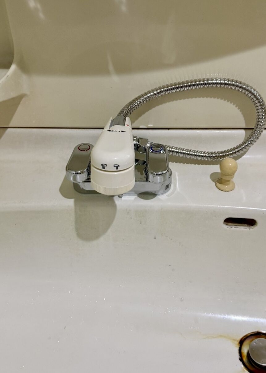 【施工事例】洗面水栓交換工事を実施しました